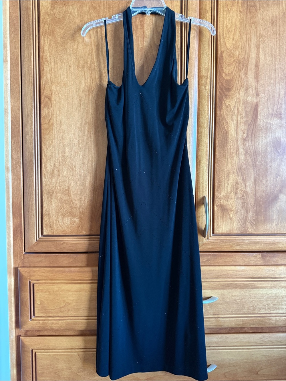 NWOT Lauren Ralph Lauren Black Sleeveless V-Neck Maxi Dress